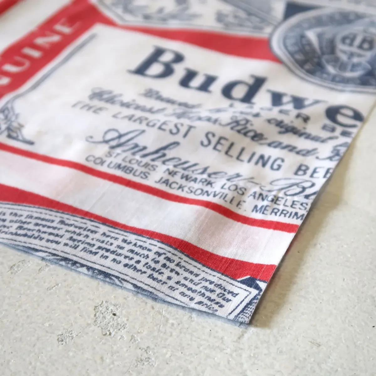 70's～ Budweiser ビンテージ フラットシーツ