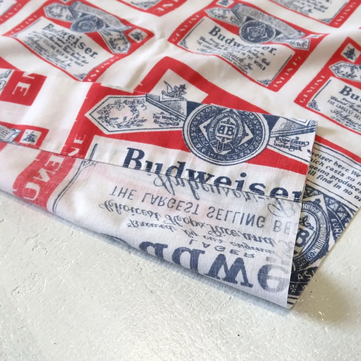 70's～ Budweiser ビンテージ フラットシーツ