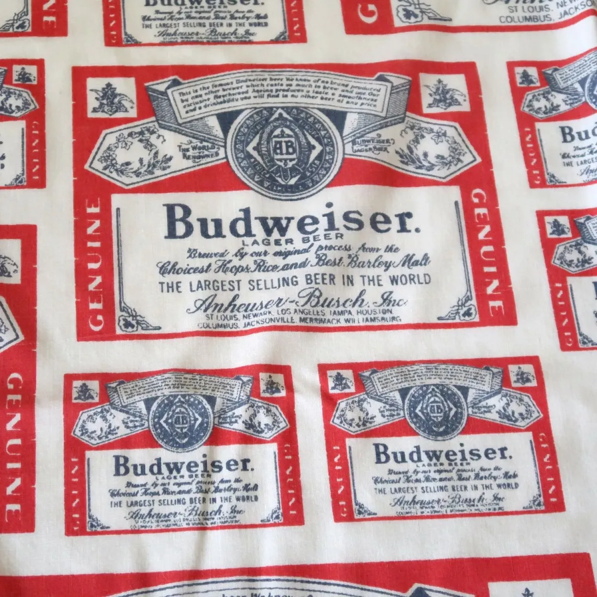 70's～ Budweiser ビンテージ フラットシーツ