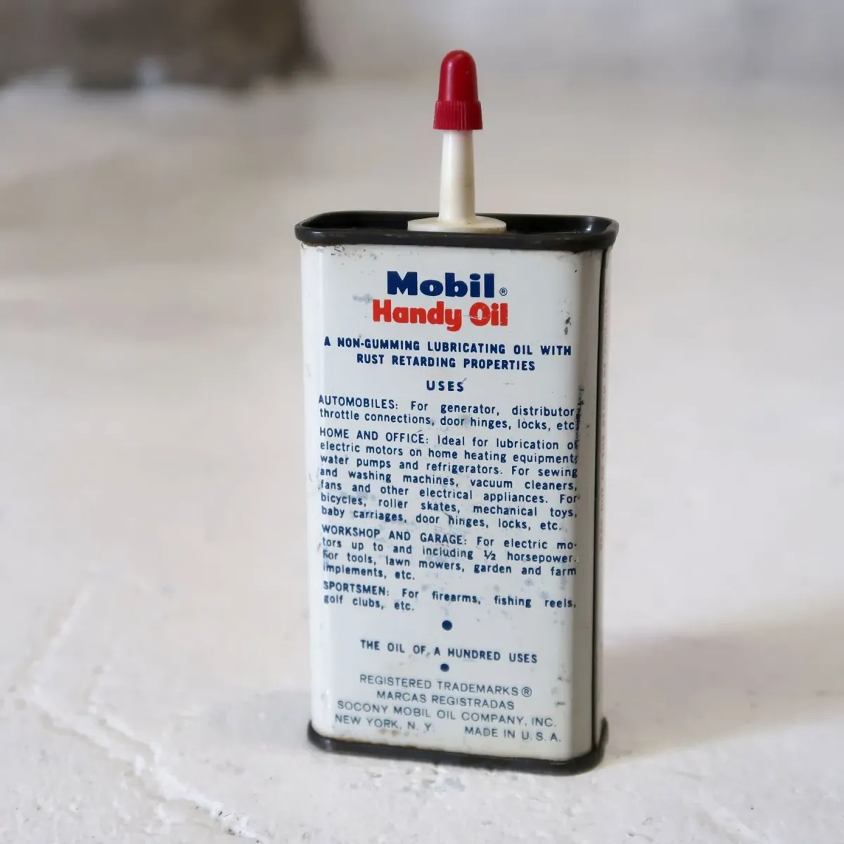 Mobiloil ビンテージ オイル缶