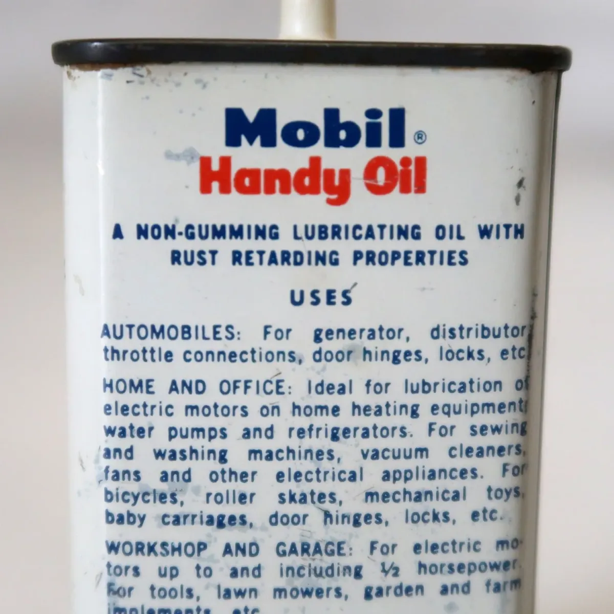 Mobiloil ビンテージ オイル缶