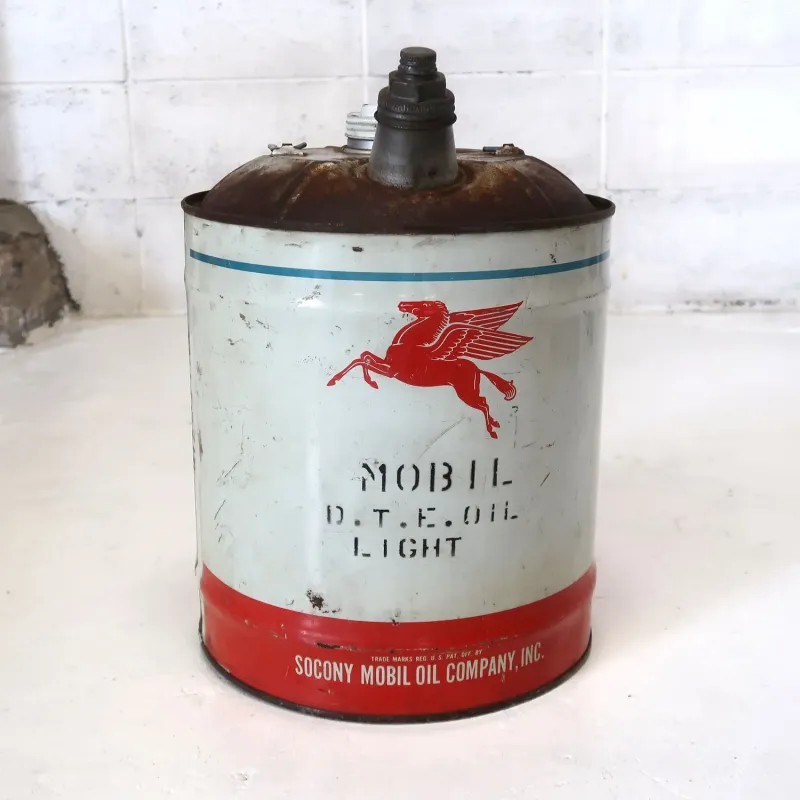 Mobiloil ビンテージ オイル缶