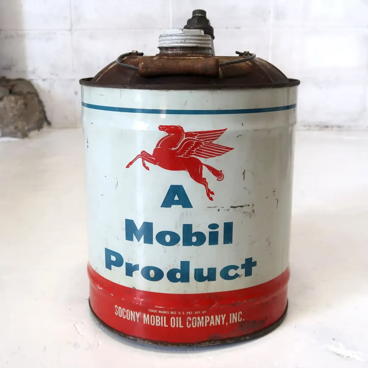 Mobiloil ビンテージ オイル缶