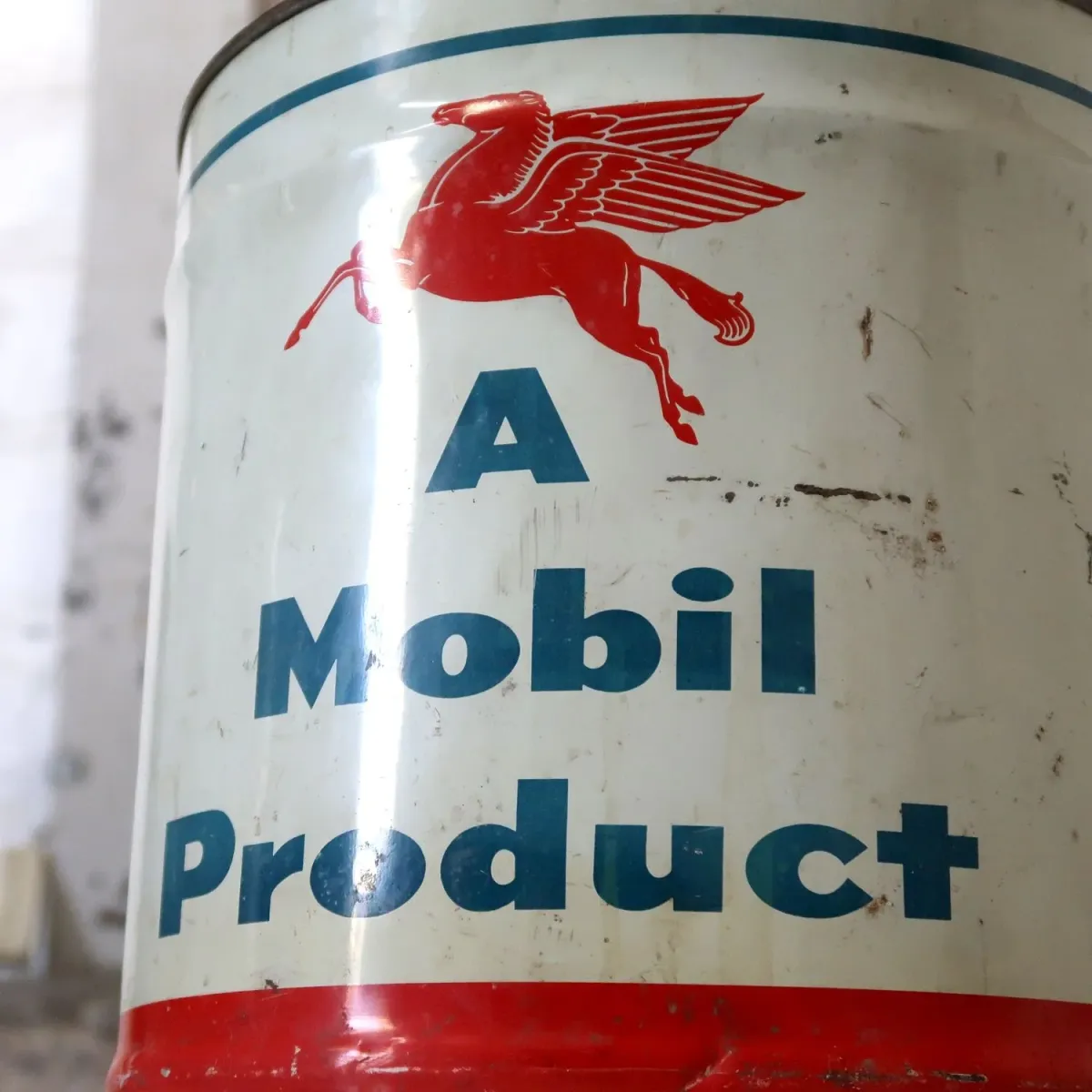 Mobiloil ビンテージ オイル缶