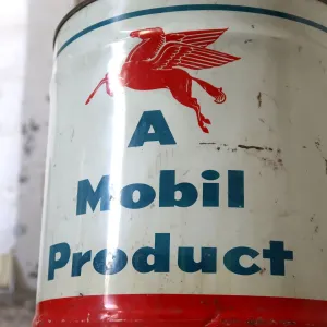 Mobiloil ビンテージ オイル缶