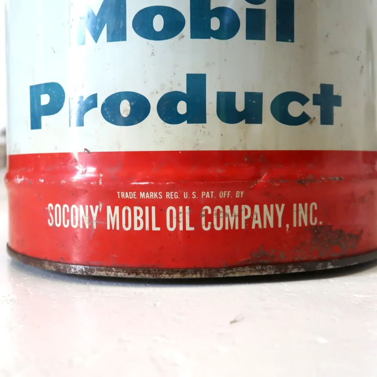 Mobiloil ビンテージ オイル缶