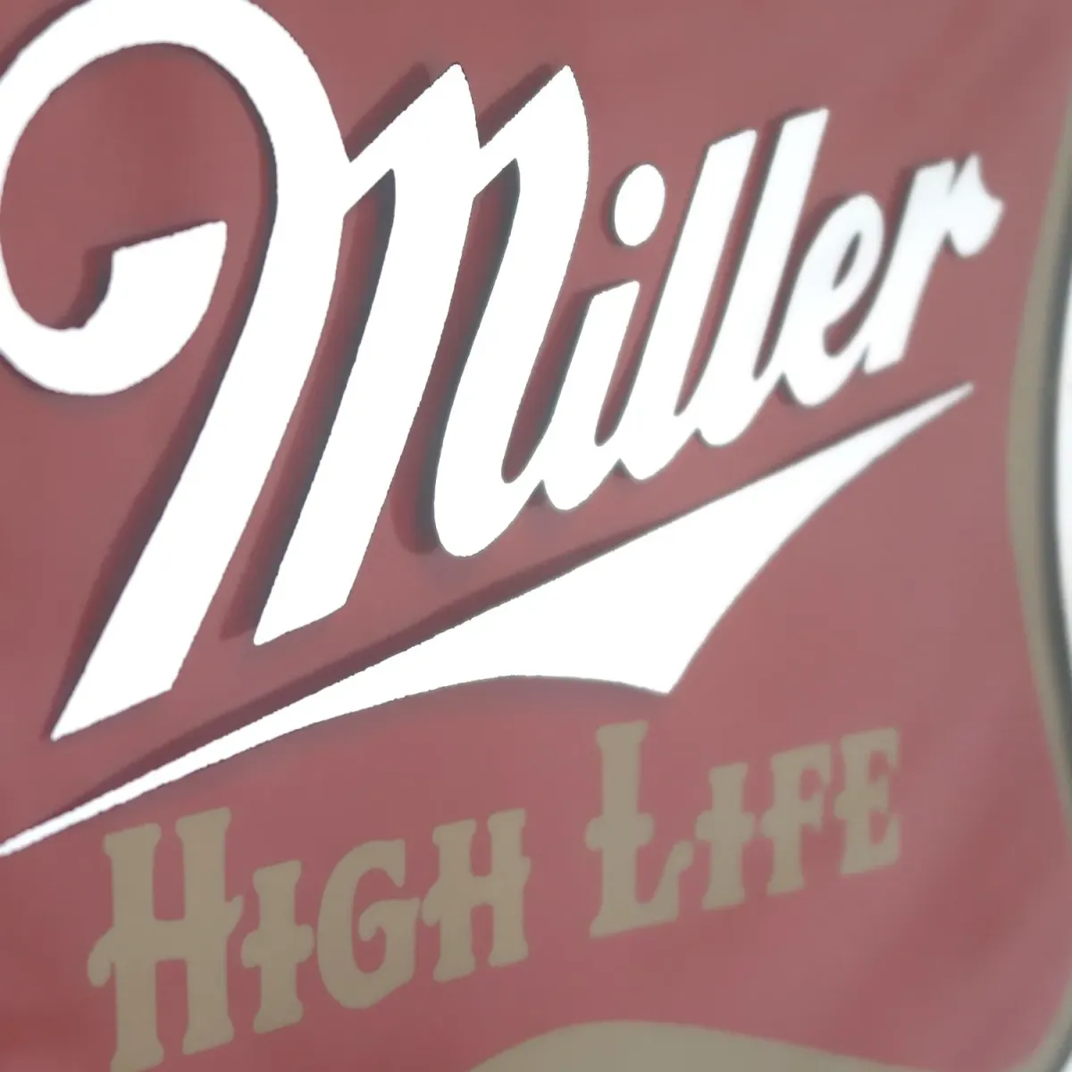 Miller HIGH LIFE ビンテージ パブミラー