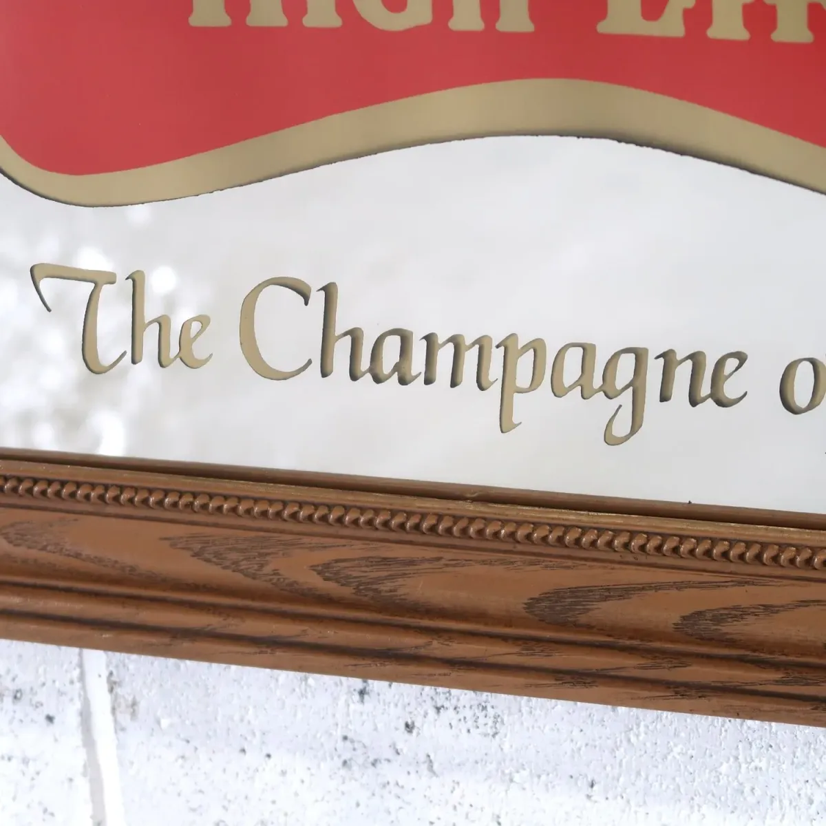 Miller HIGH LIFE ビンテージ パブミラー