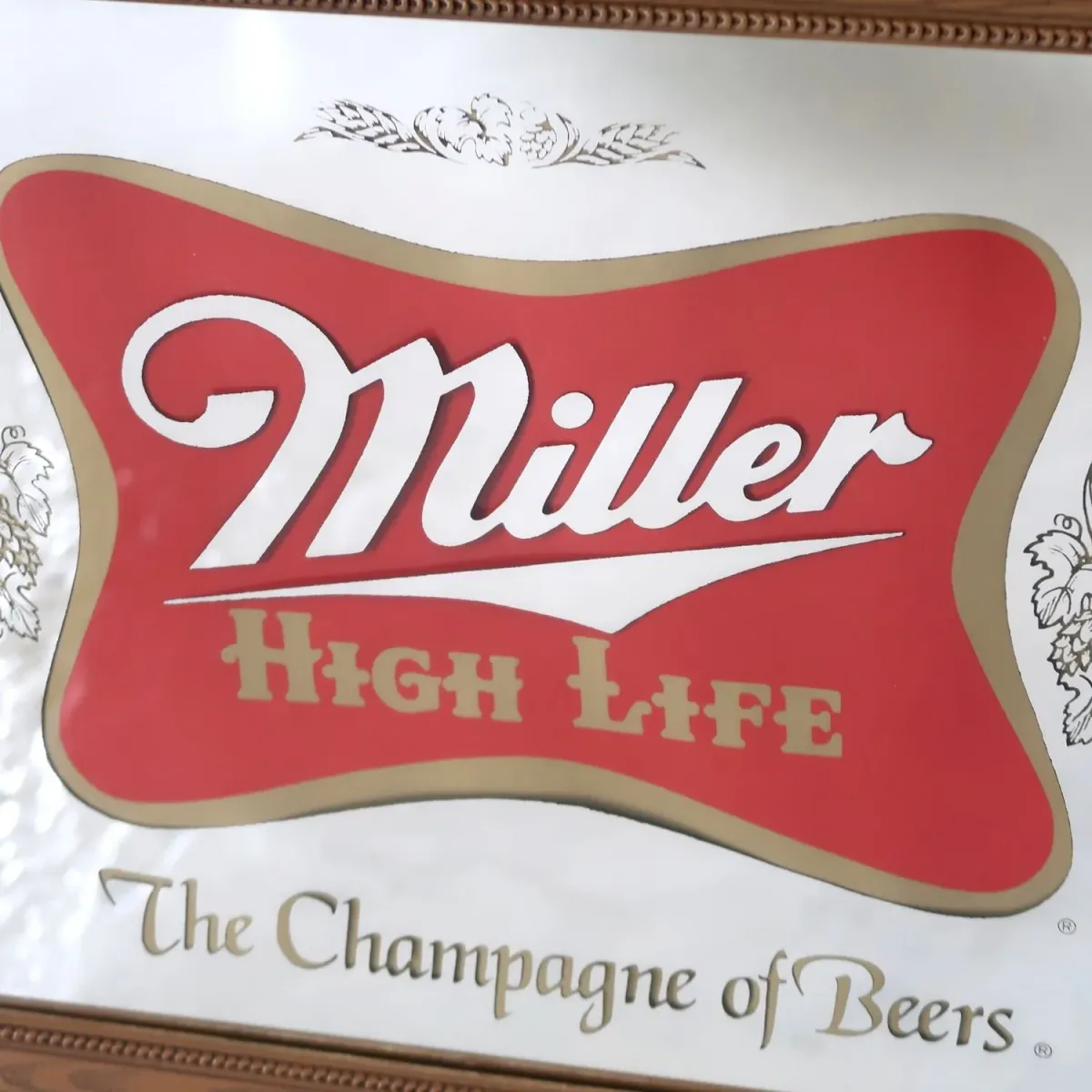 Miller HIGH LIFE ビンテージ パブミラー