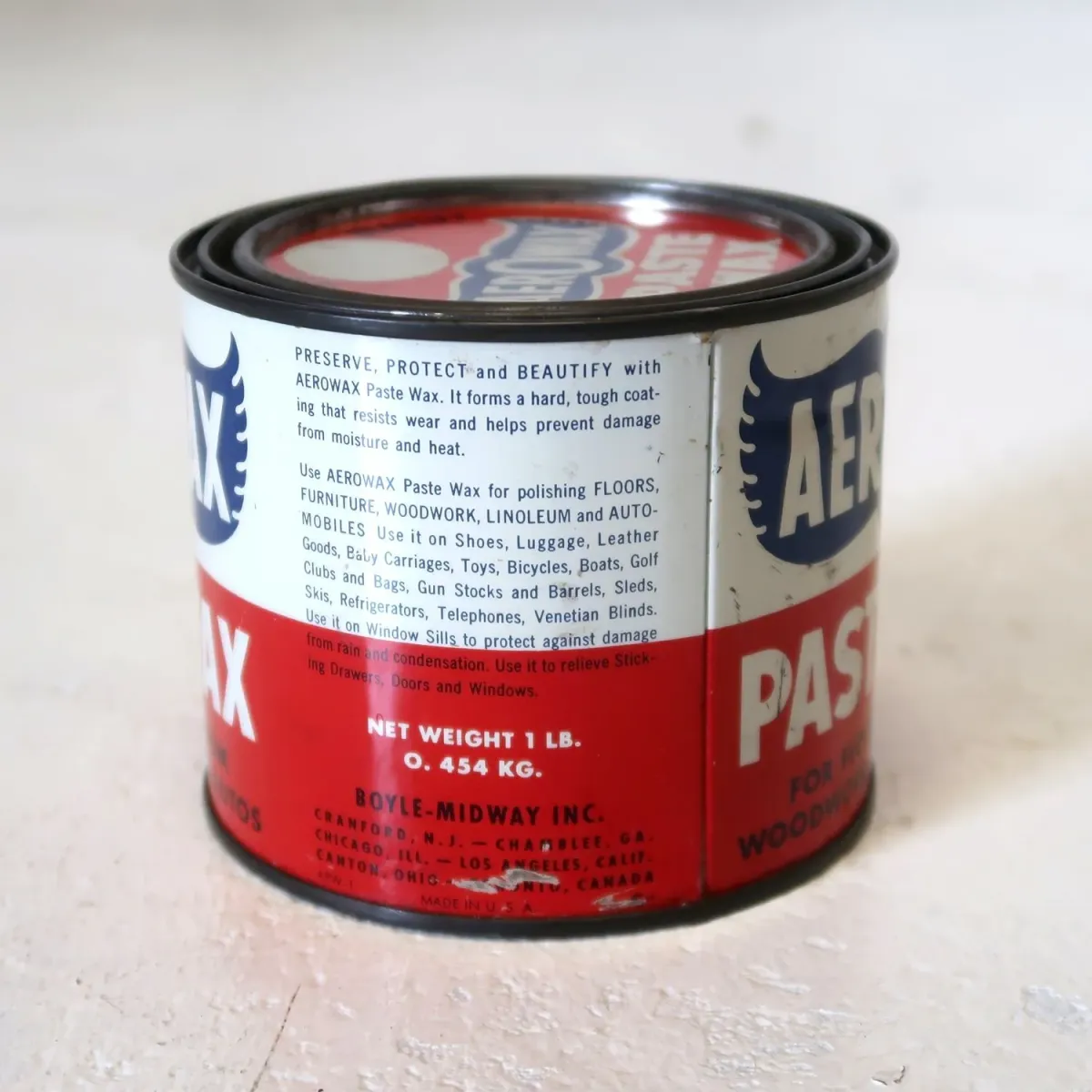 AEROWAX ビンテージ メタル缶