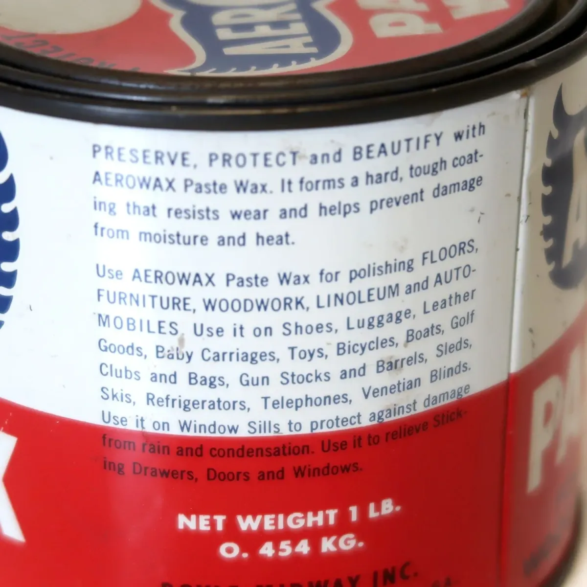 AEROWAX ビンテージ メタル缶