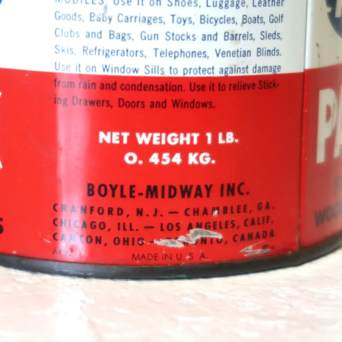 AEROWAX ビンテージ メタル缶