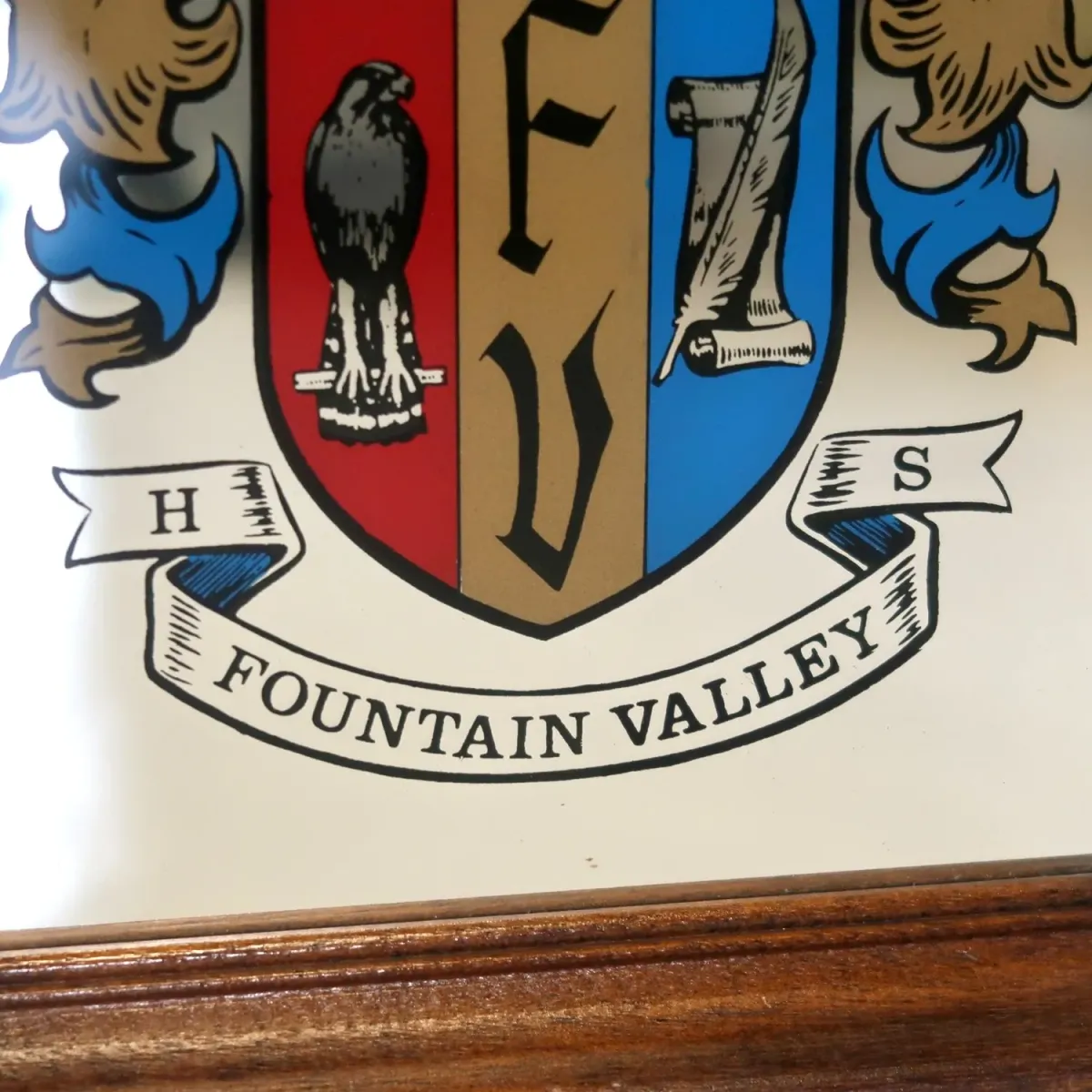 FOUNTAIN VALLEY HIGH SCHOOL ビンテージ ウォールミラー