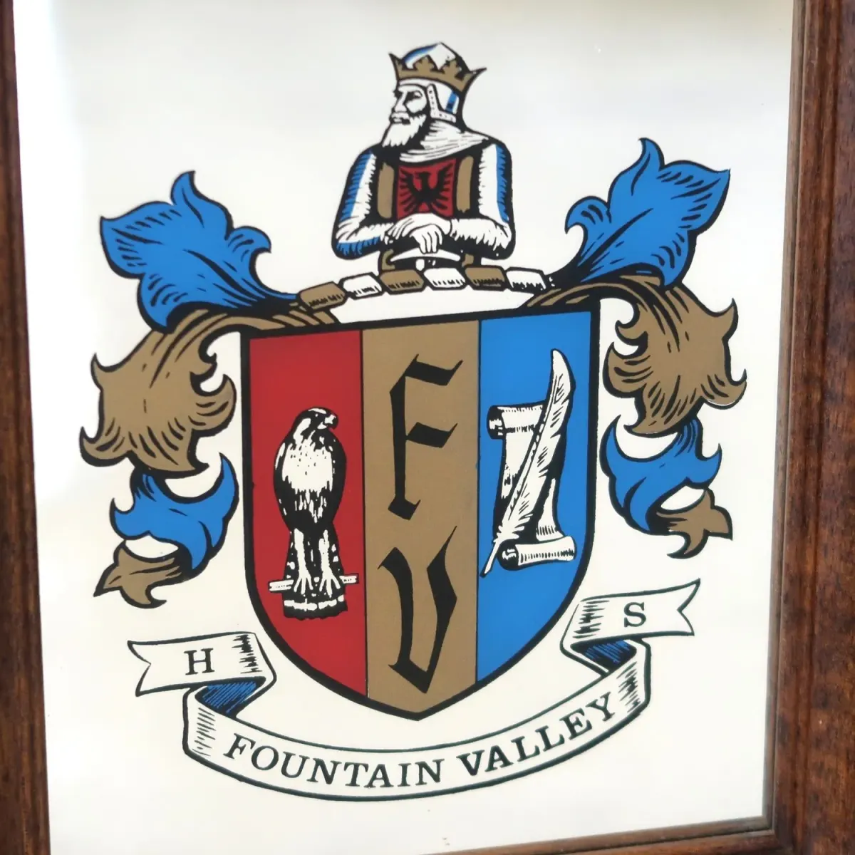 FOUNTAIN VALLEY HIGH SCHOOL ビンテージ ウォールミラー