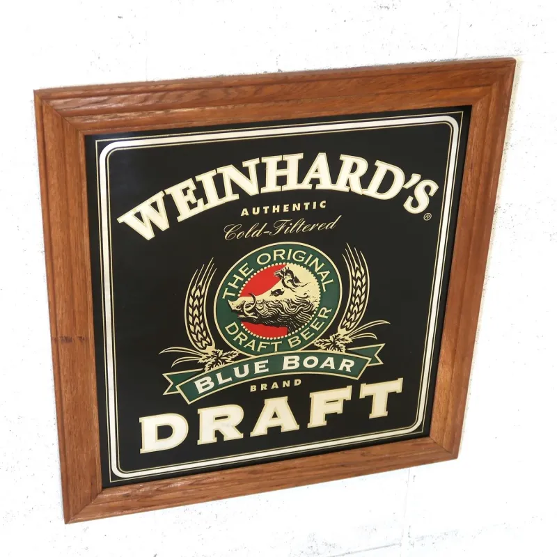 WEINHARD'S BLUE BOAR DRAFT ビンテージ パブミラー