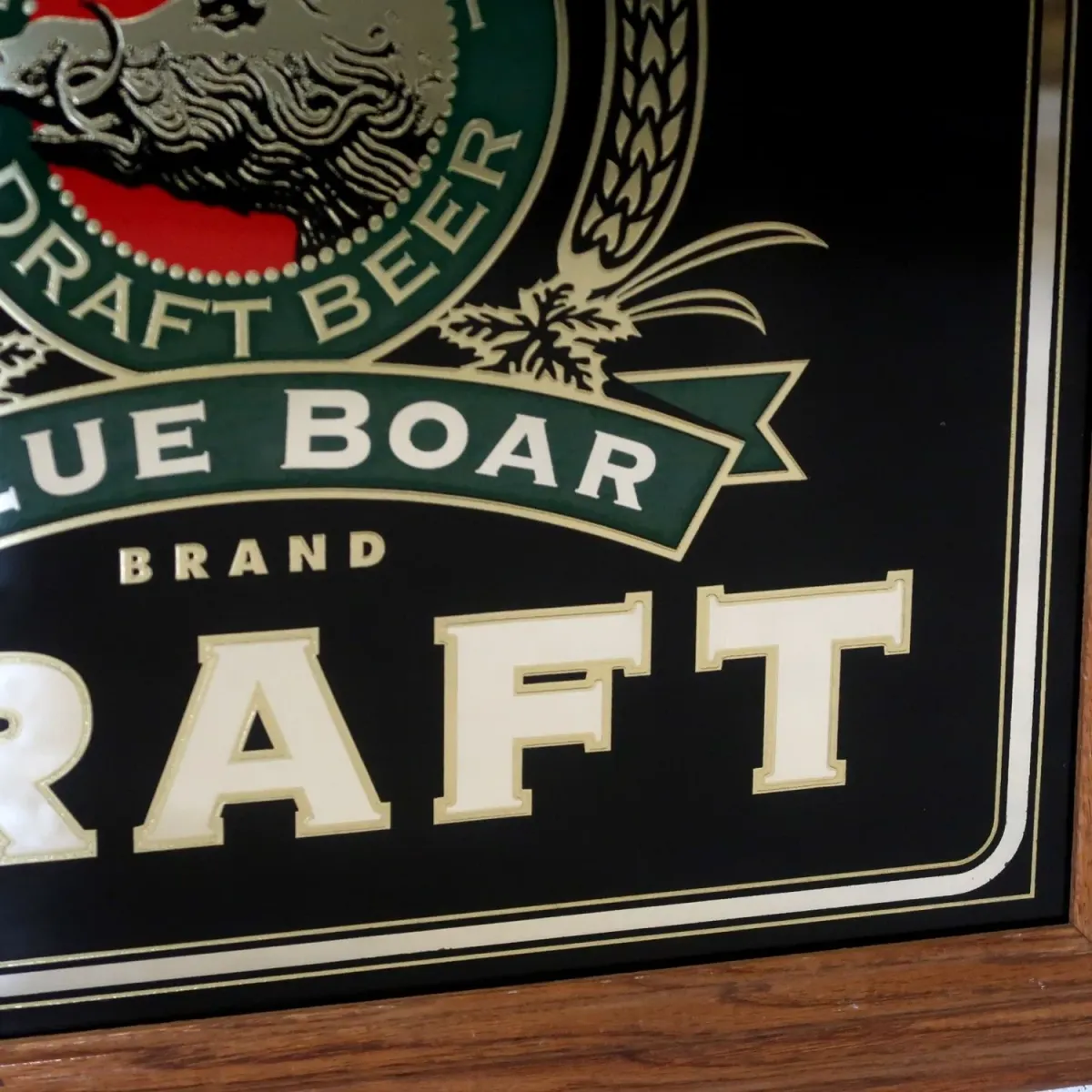 WEINHARD'S BLUE BOAR DRAFT ビンテージ パブミラー