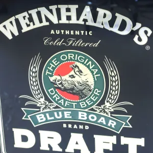 WEINHARD'S BLUE BOAR DRAFT ビンテージ パブミラー