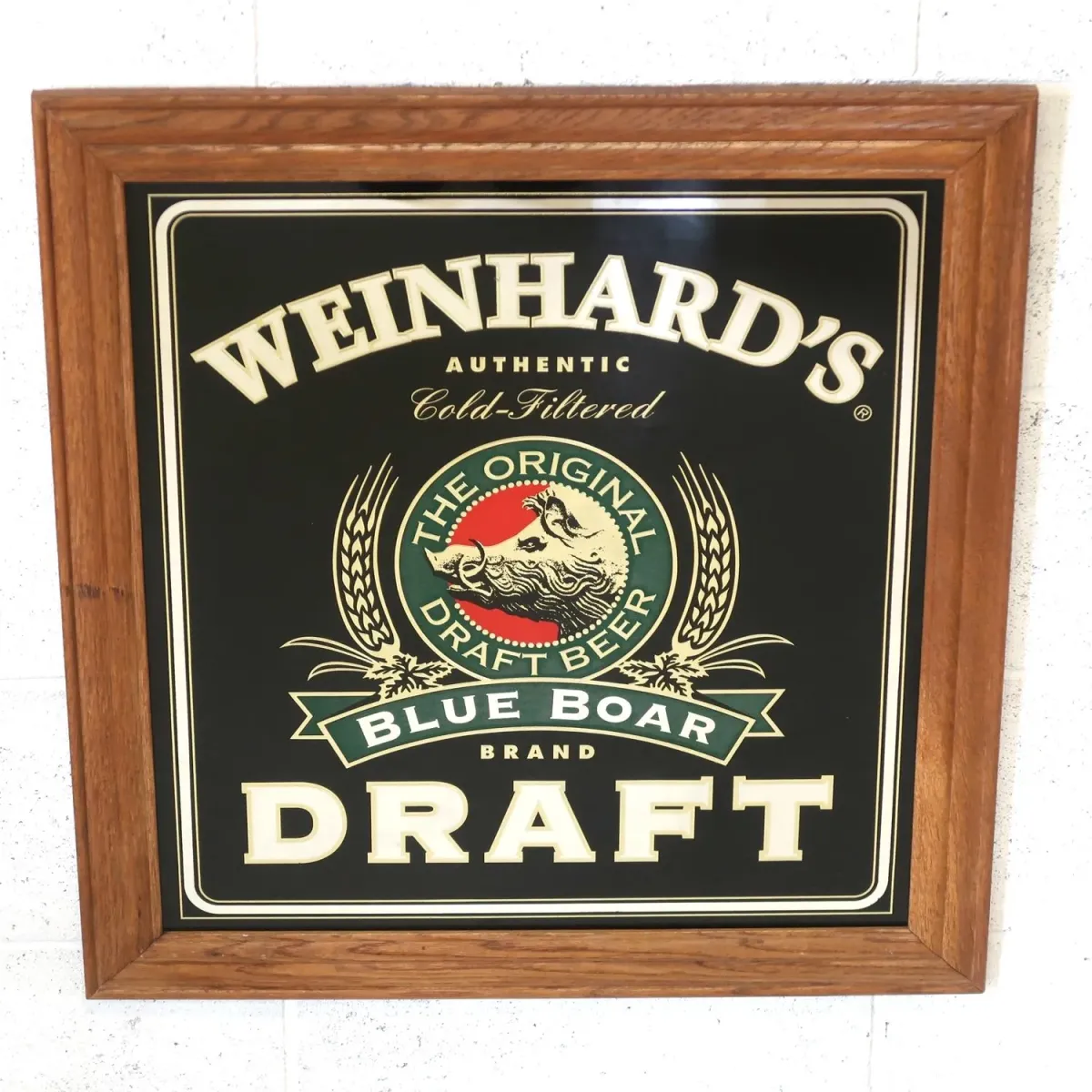 WEINHARD'S BLUE BOAR DRAFT ビンテージ パブミラー