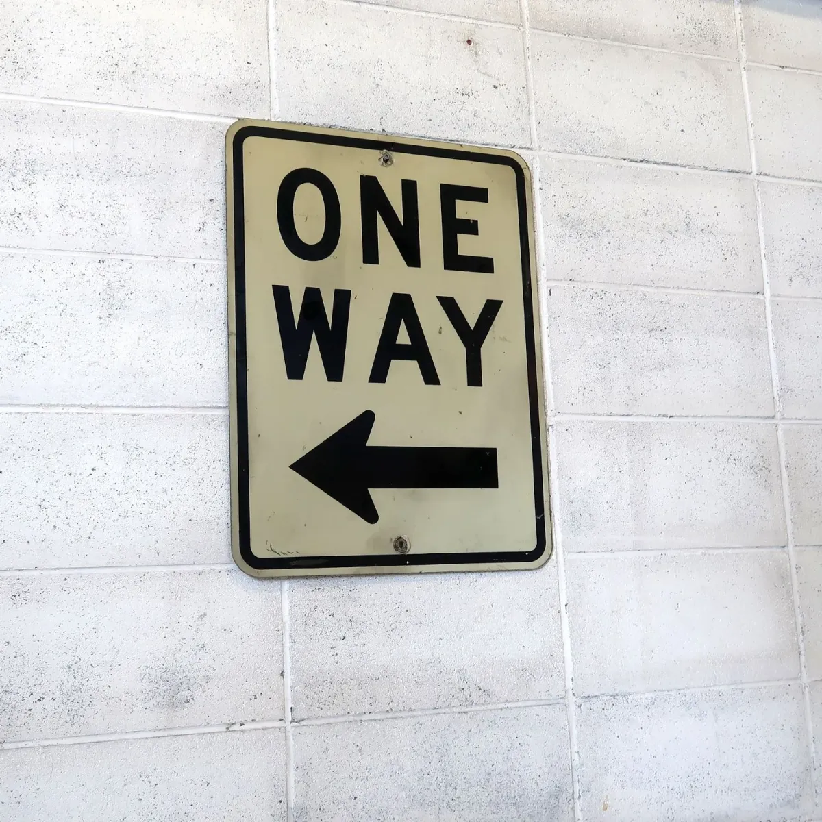 ONE WAY ビンテージ ロードサイン