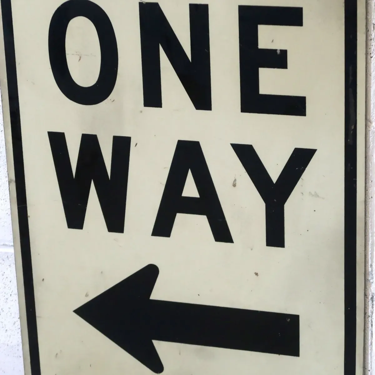 ONE WAY ビンテージ ロードサイン