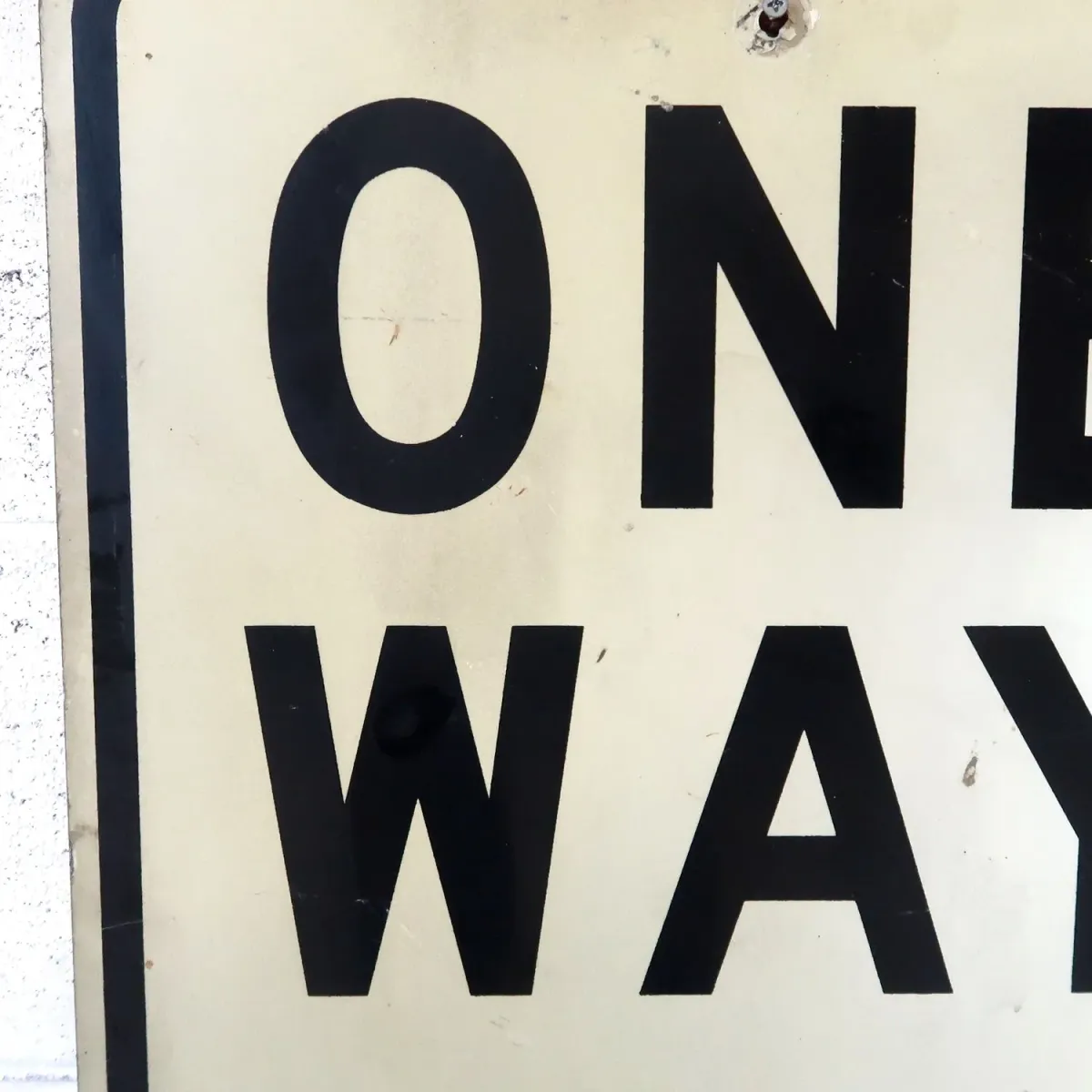 ONE WAY ビンテージ ロードサイン