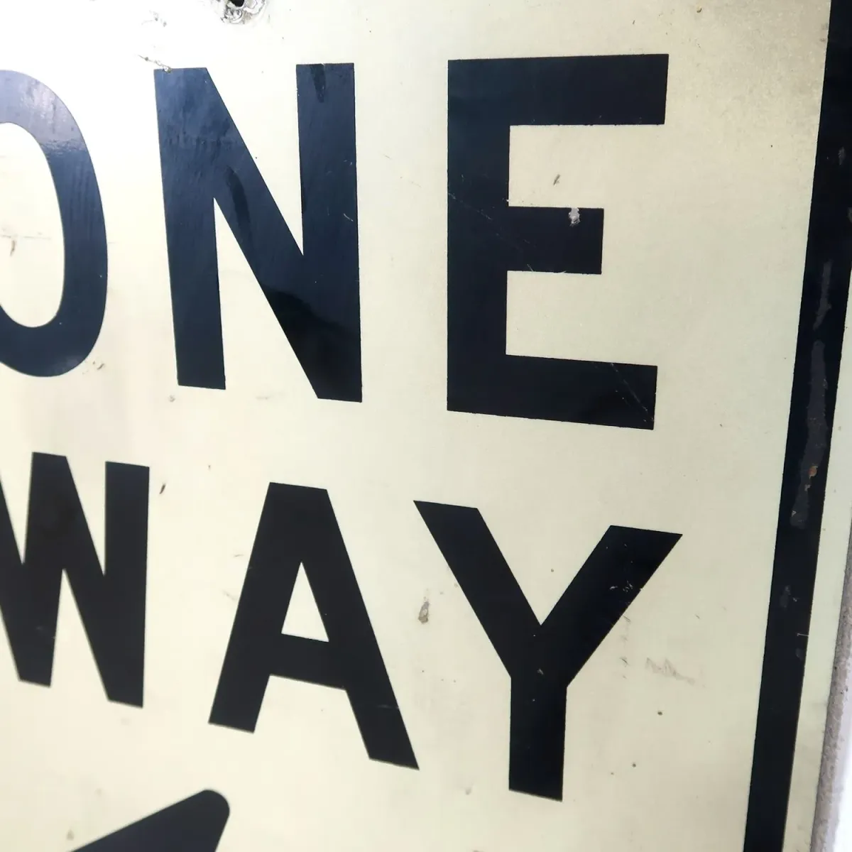 ONE WAY ビンテージ ロードサイン