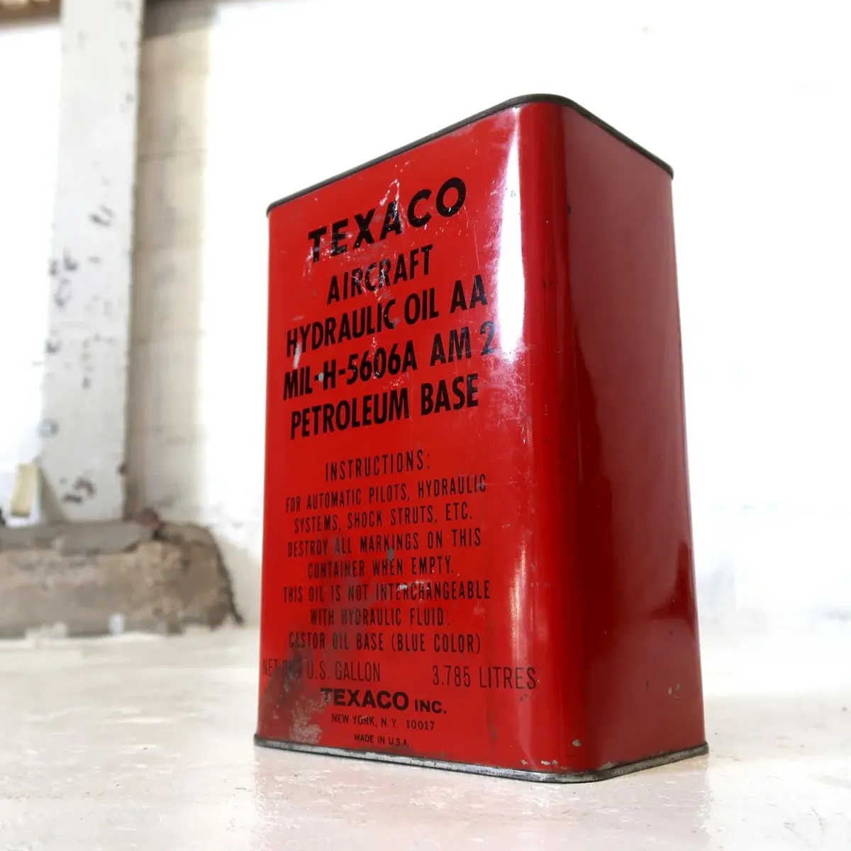 TEXACO ビンテージ オイル缶