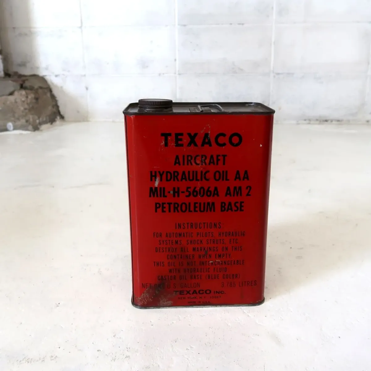 TEXACO ビンテージ オイル缶