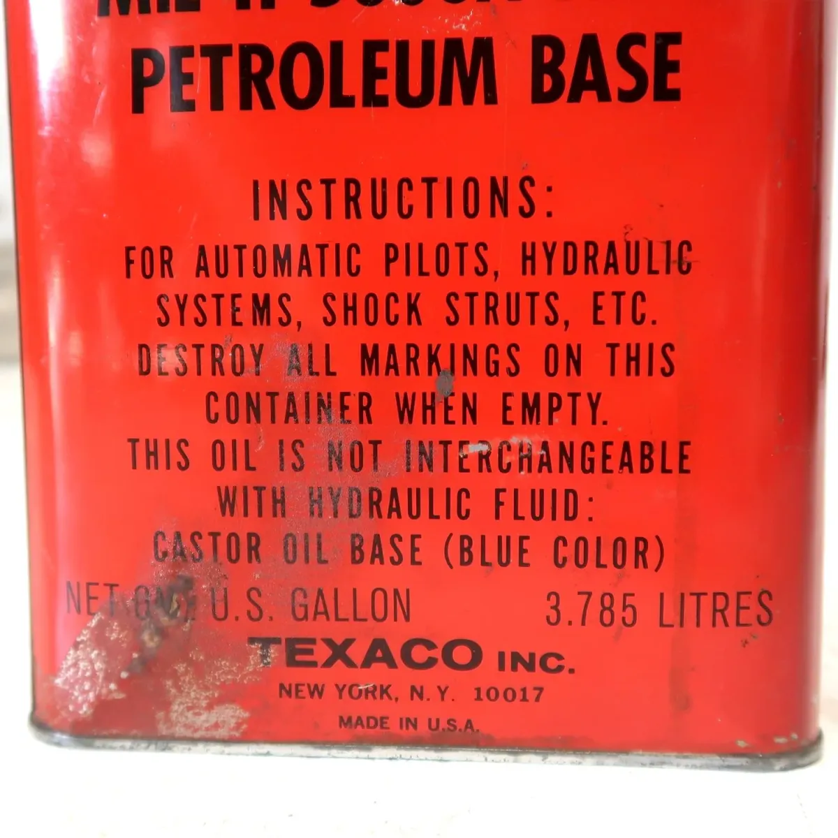 TEXACO ビンテージ オイル缶