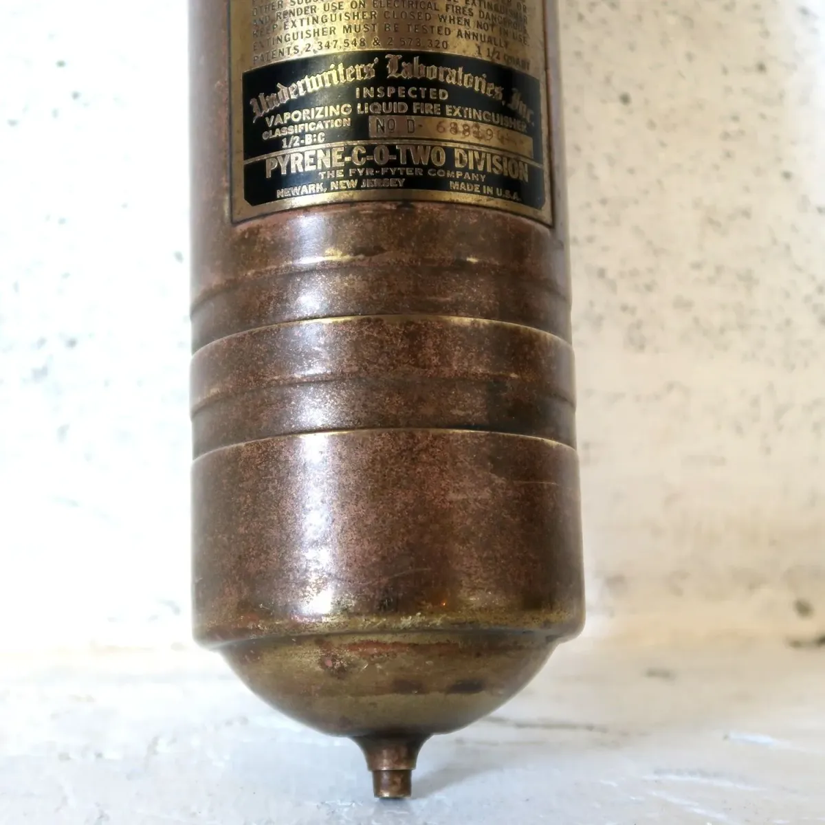 ビンテージ 消火器 銅×真鍮