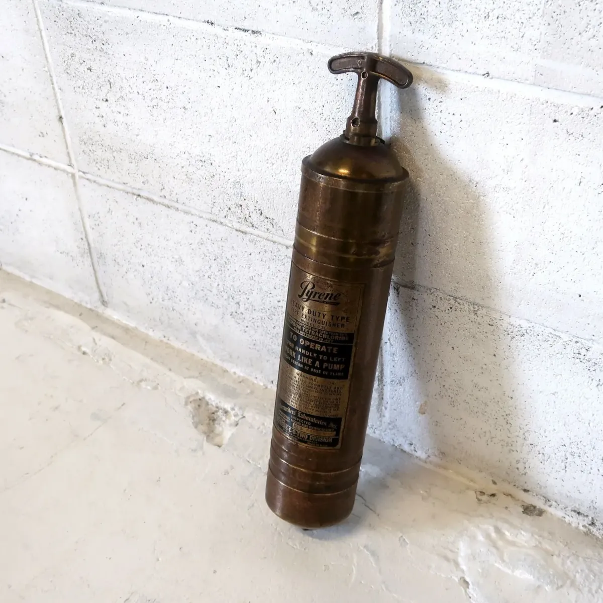 ビンテージ 消火器 銅×真鍮