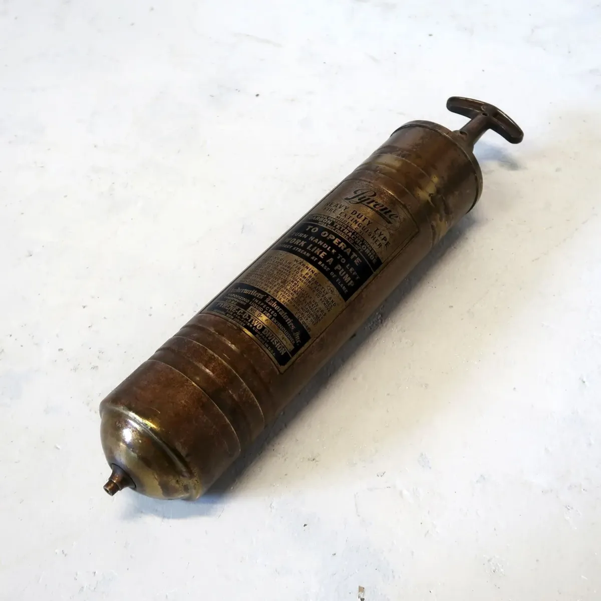 ビンテージ 消火器 銅×真鍮