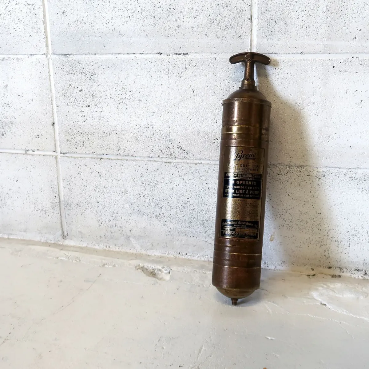 ビンテージ 消火器 銅×真鍮