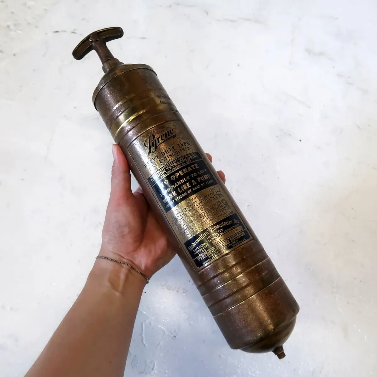 ビンテージ 消火器 銅×真鍮