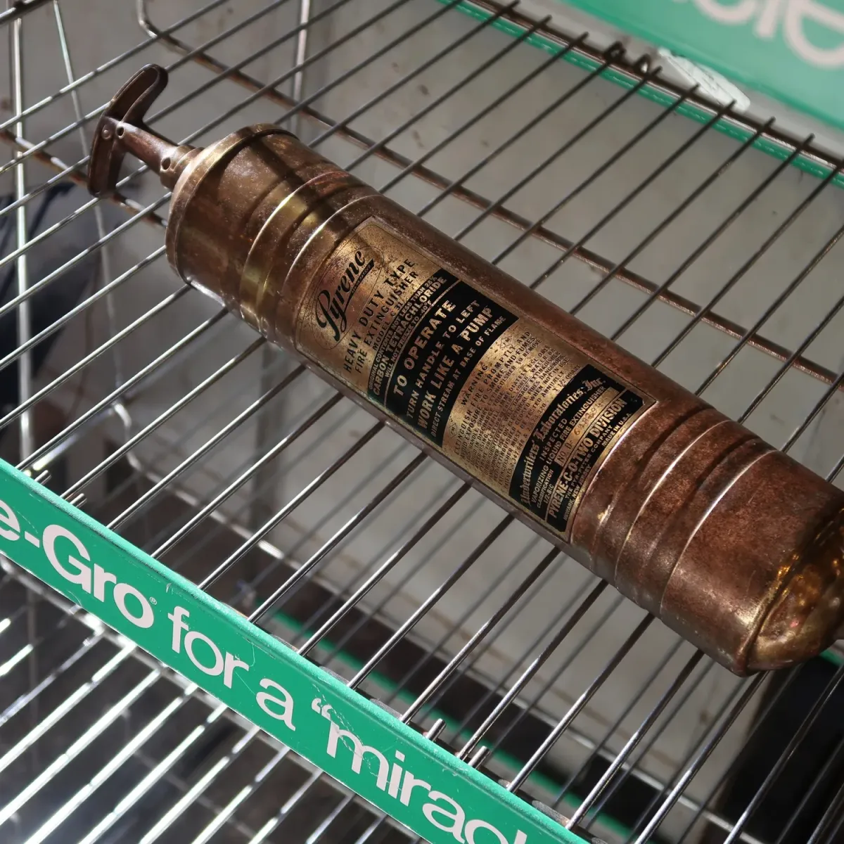 ビンテージ 消火器 銅×真鍮