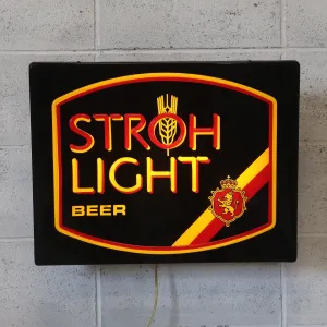 STROH LIGHT BEER ビンテージ ネオンデザイン ライトサイン