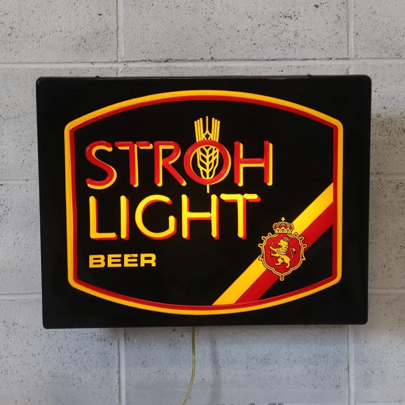 STROH LIGHT BEER ビンテージ ネオンデザイン ライトサイン