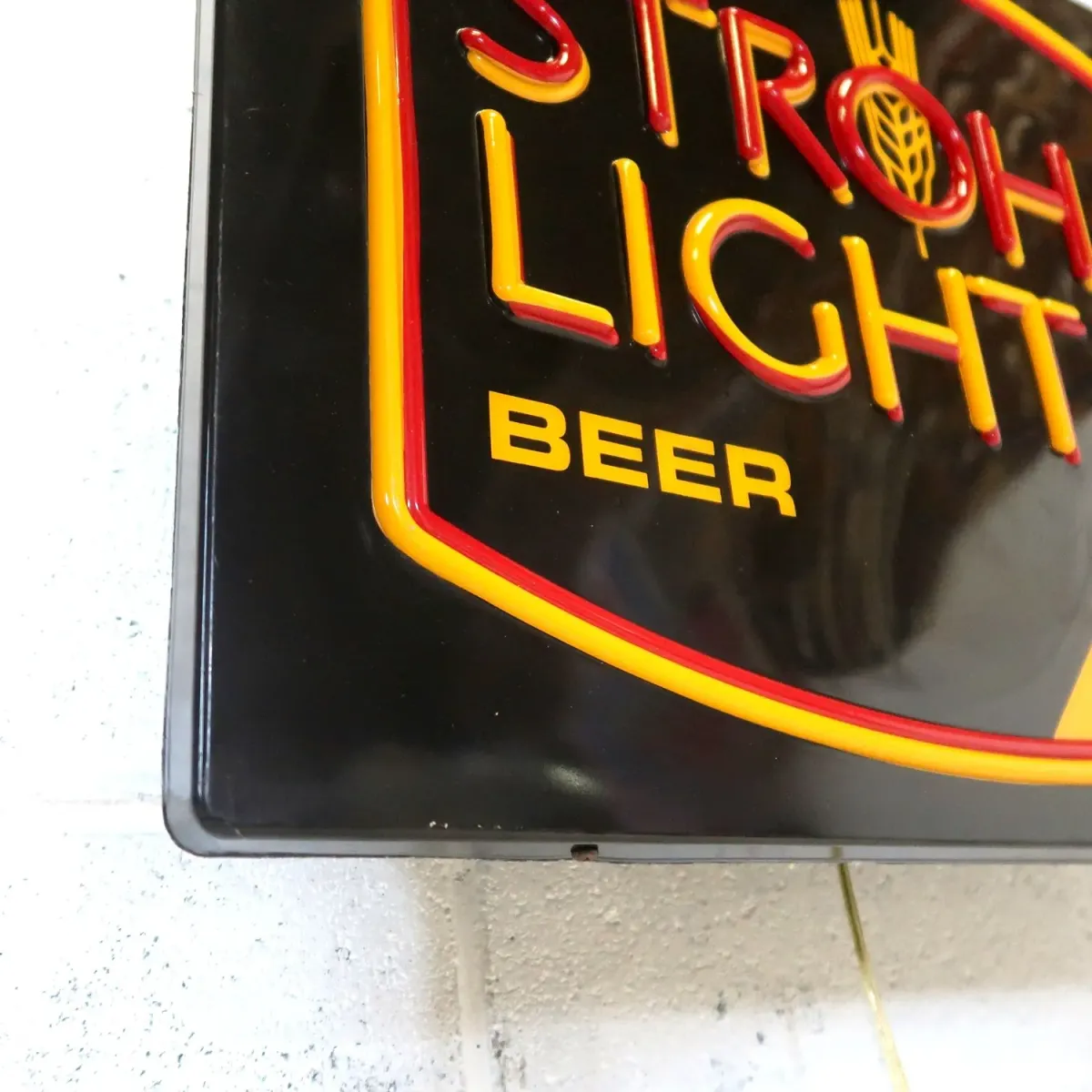 STROH LIGHT BEER ビンテージ ネオンデザイン ライトサイン