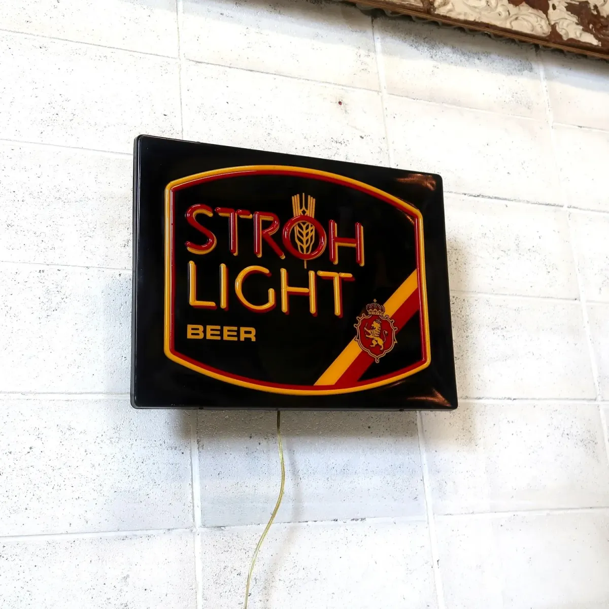 STROH LIGHT BEER ビンテージ ネオンデザイン ライトサイン