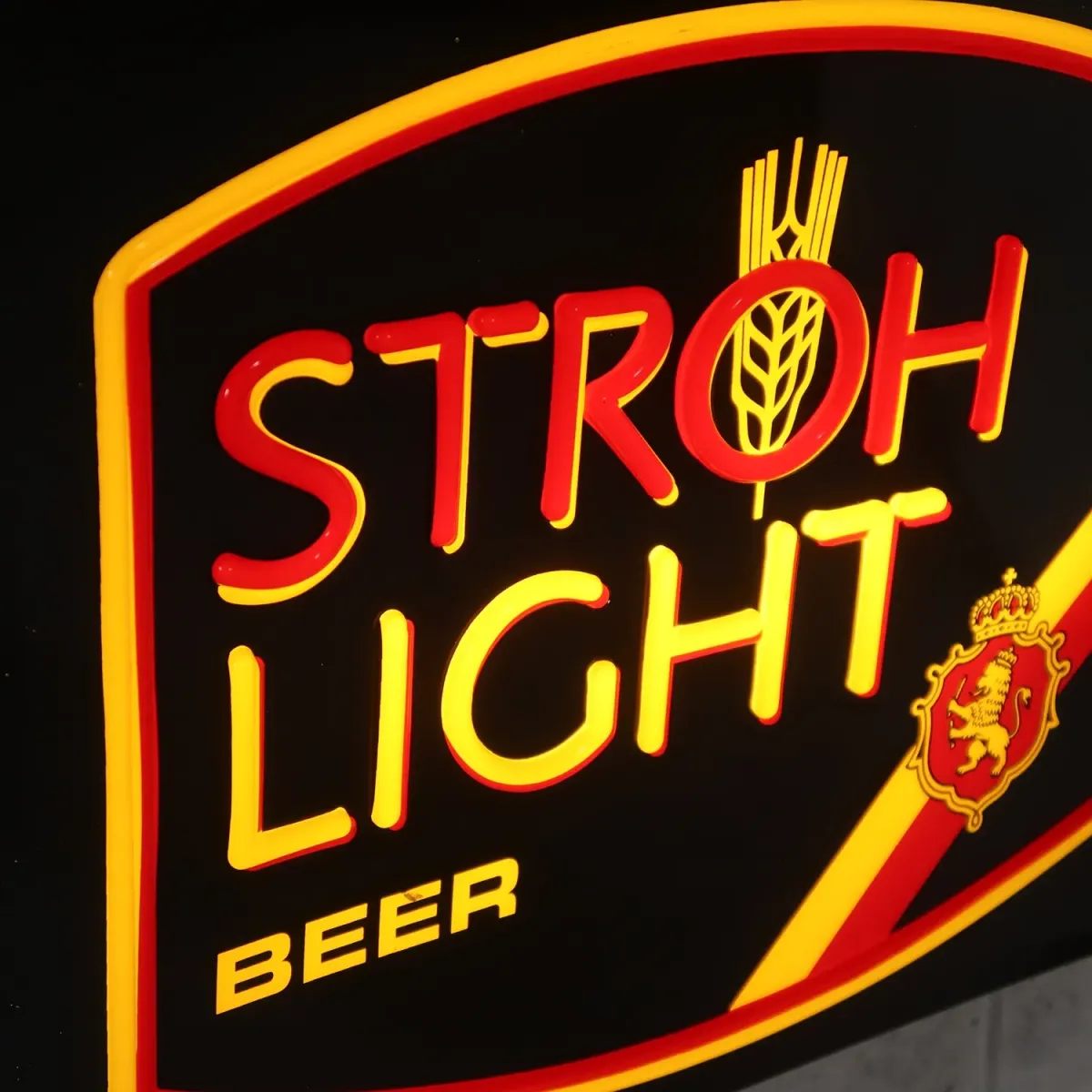 STROH LIGHT BEER ビンテージ ネオンデザイン ライトサイン