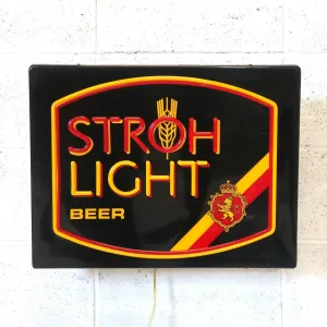STROH LIGHT BEER ビンテージ ネオンデザイン ライトサイン