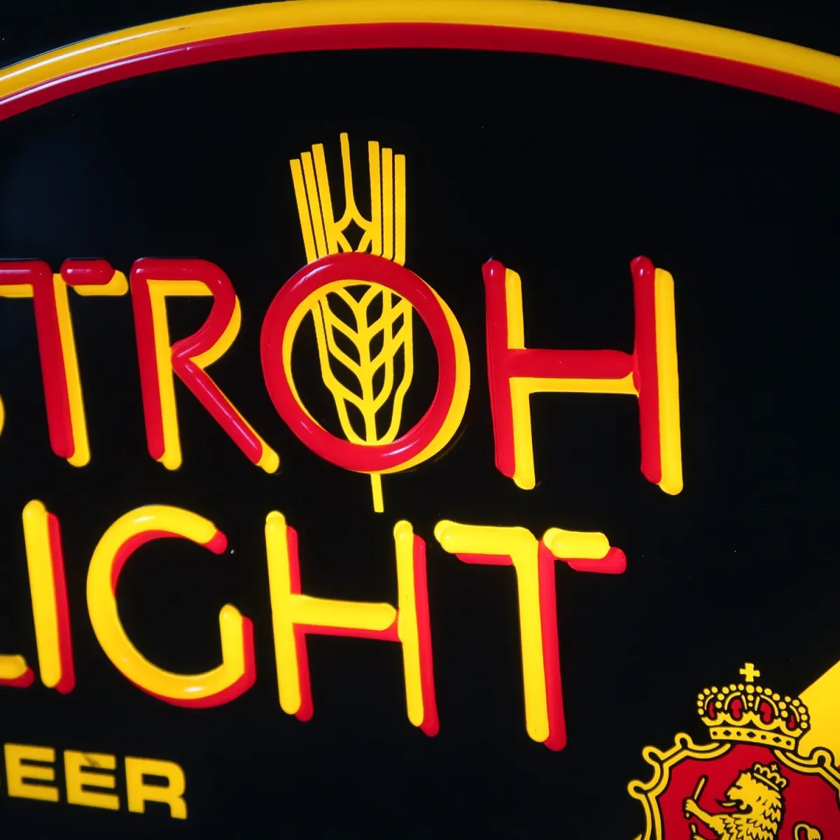 STROH LIGHT BEER ビンテージ ネオンデザイン ライトサイン