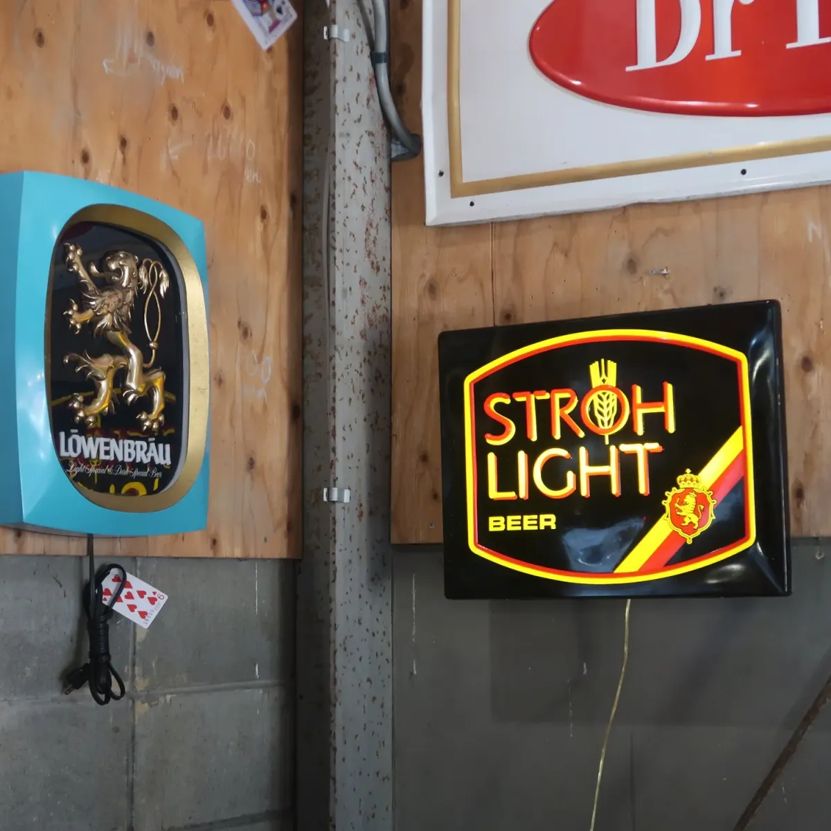 STROH LIGHT BEER ビンテージ ネオンデザイン ライトサイン