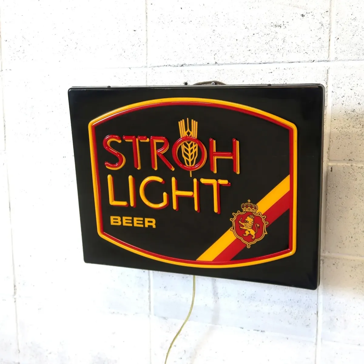 STROH LIGHT BEER ビンテージ ネオンデザイン ライトサイン