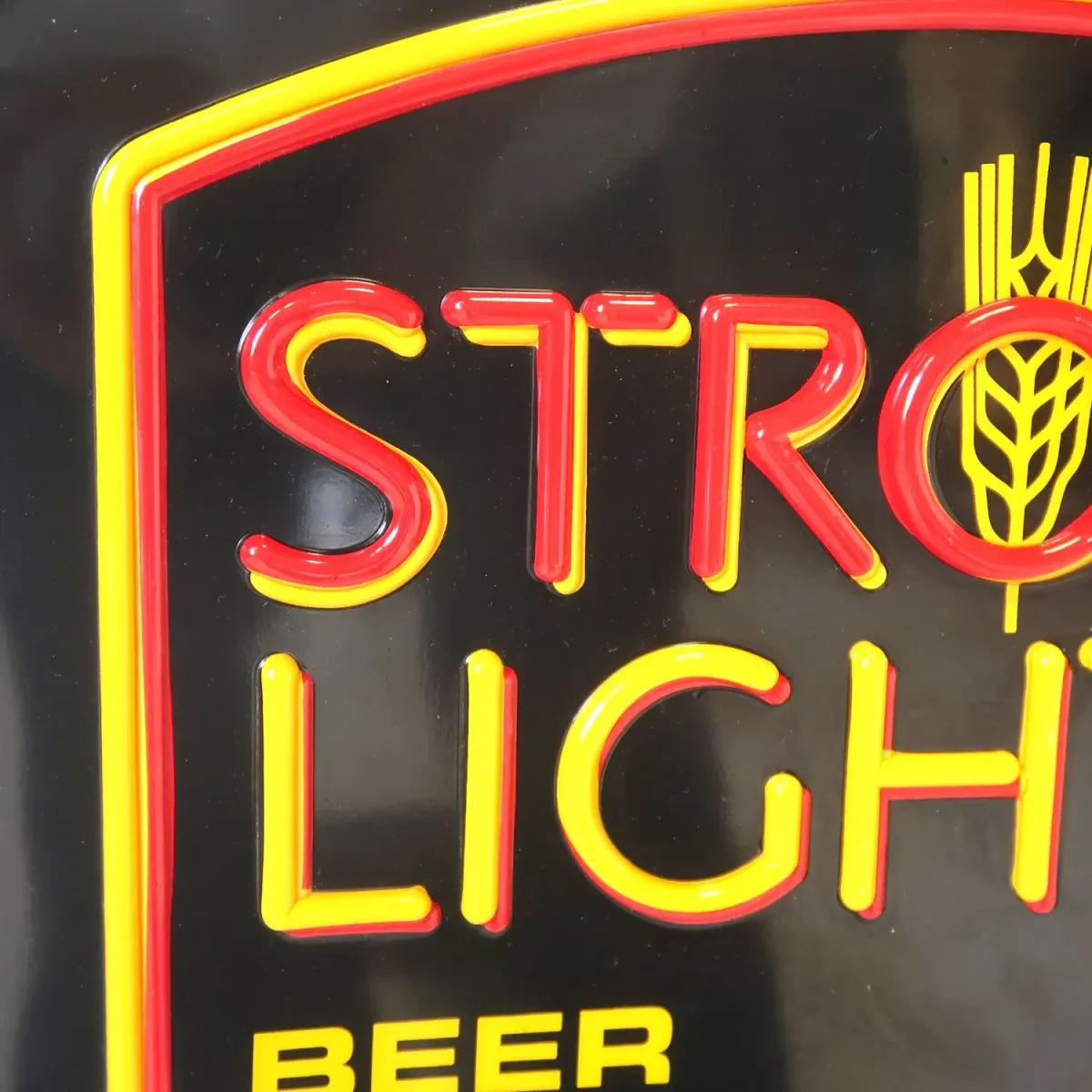 STROH LIGHT BEER ビンテージ ネオンデザイン ライトサイン