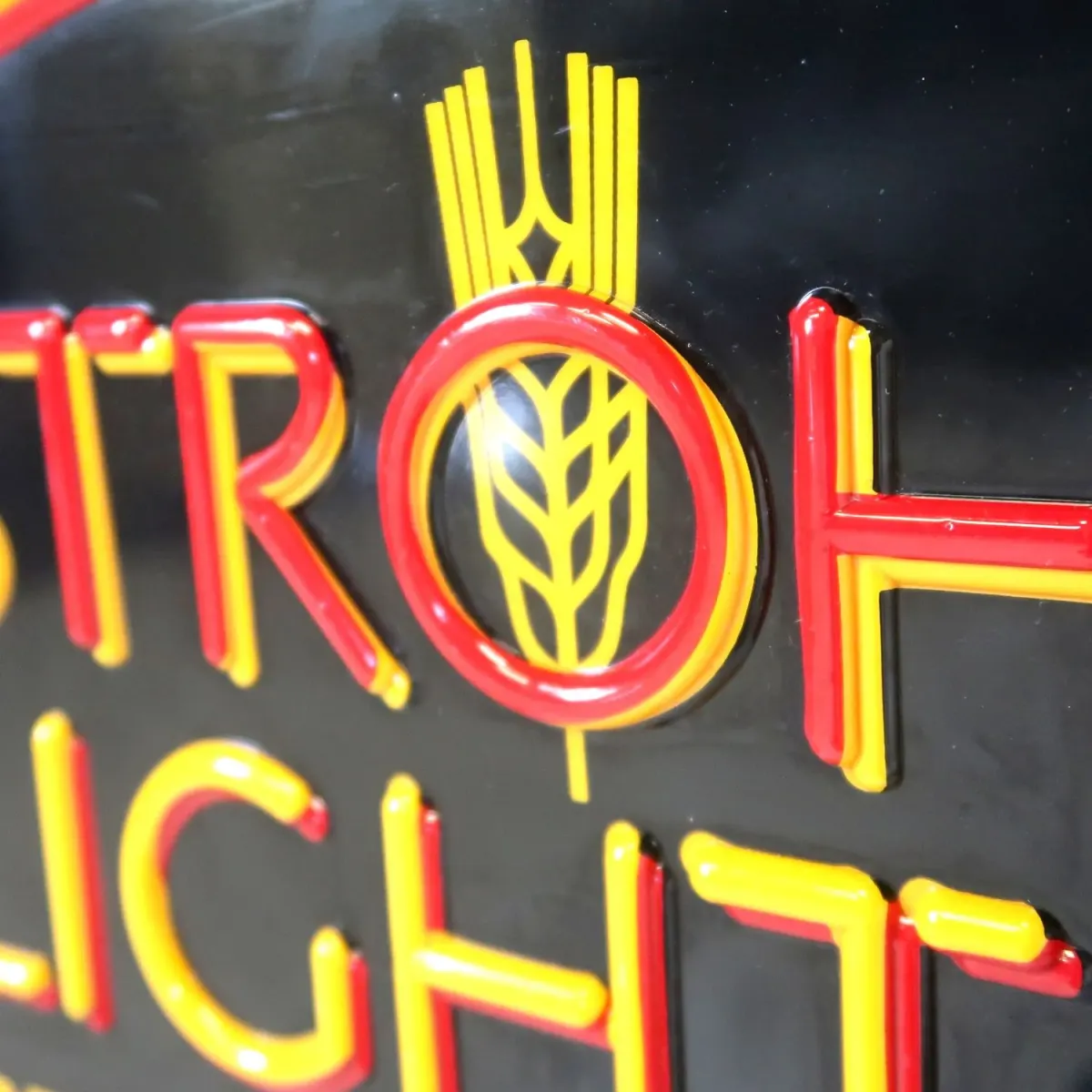 STROH LIGHT BEER ビンテージ ネオンデザイン ライトサイン