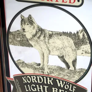 NORDIK WOLF LIGHT ビンテージ パブミラー