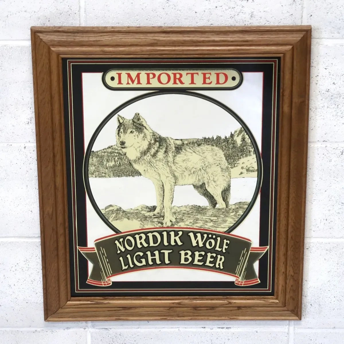 NORDIK WOLF LIGHT ビンテージ パブミラー