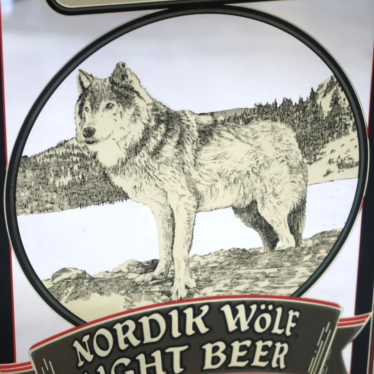 NORDIK WOLF LIGHT ビンテージ パブミラー