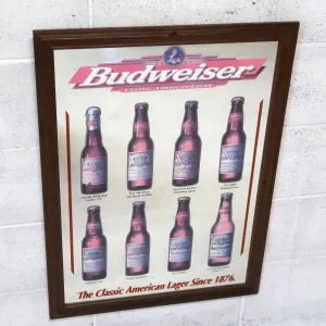 Budweiser ビンテージ パブミラー